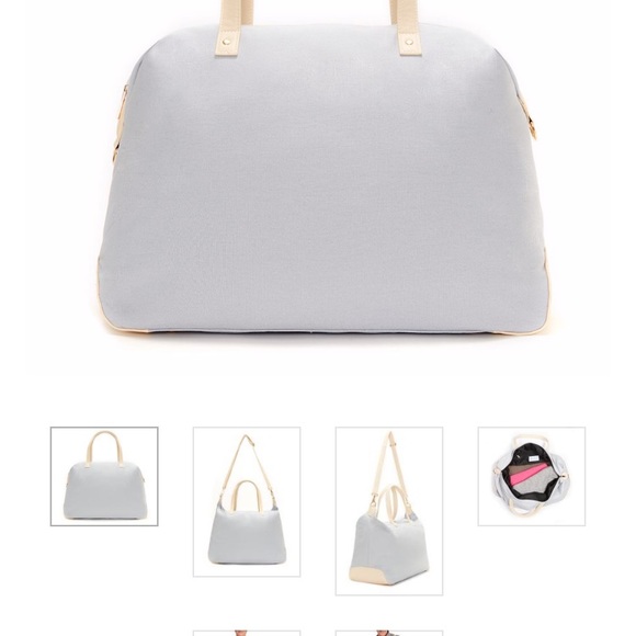 LuluDharma Grey Canvas overnight bag B1 - Picture 2 of 8
